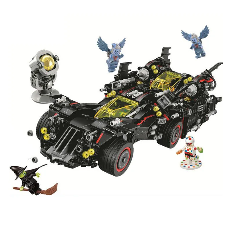 

Bela 10740 Batman Movies Series The Ultimate Batmobile Building Blocks Car Model Educational Brick Toys Compatible With 70917