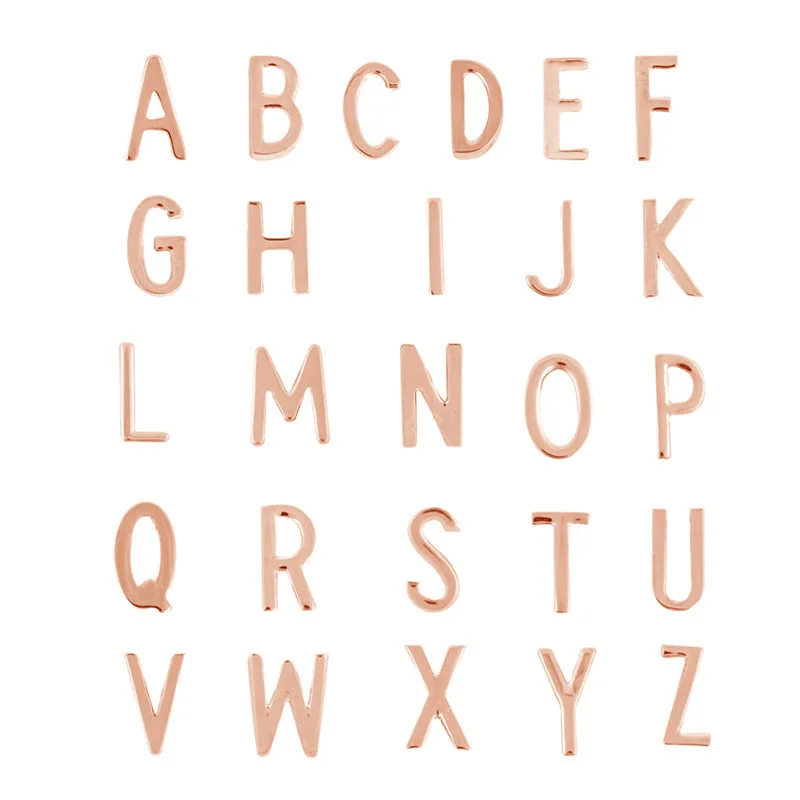 

Vinnie Design Jewelry 8mm Letters A-Z Slide Charms fit on Keeper Wrpa Bracelet 26pcs/set