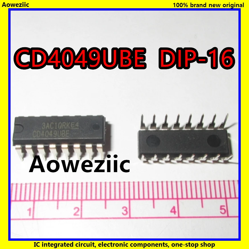 10 шт./лот CD4049UBE CD4049 4049 DIP-16 CMOS шестигранные буферные конвертеры IC новый