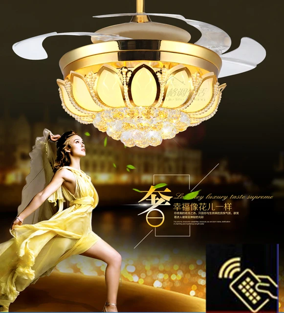 Fabriek groothandel 42 inch goud lotus luxe Europese kristal plafond ... Fabriek groothandel 42 inch goud lotus luxe Europese kristal plafond ...