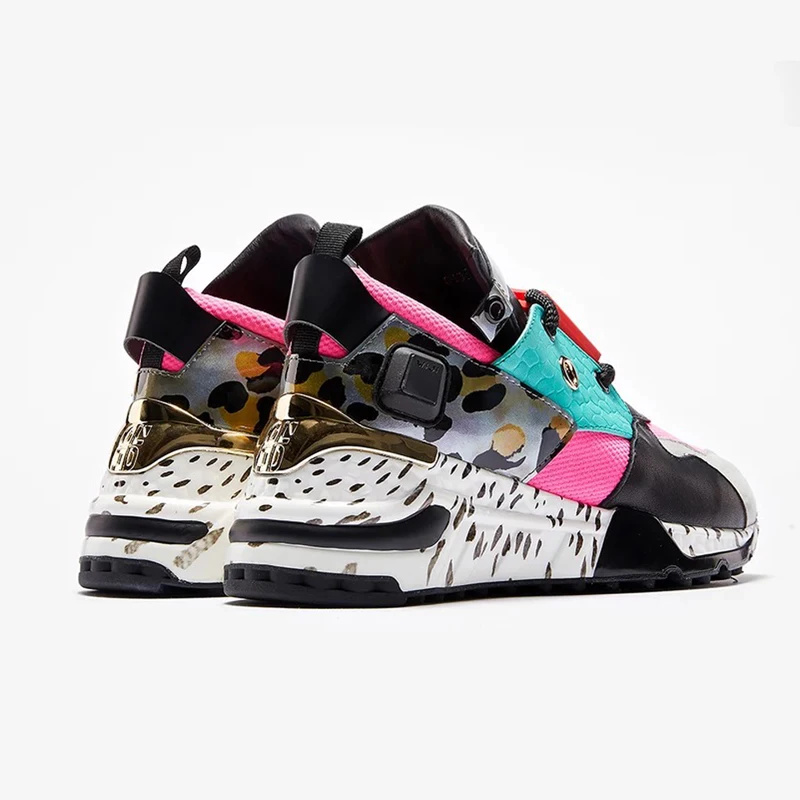 negro Pisos Rose Zapatos Las De Chaussure Mujeres Zapatillas Femme Genuino Harajuku Igu Damas Chicas Deporte Mujer Cuero Creeper Plataforma Punk PHfwn1qU