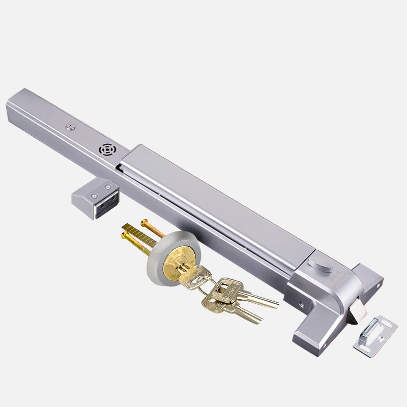  KAIDS Iron Paint Push Bar Exit Device Doorsecurity Bar with Smart Alarm Function Fire Door Locks - 1000008336162