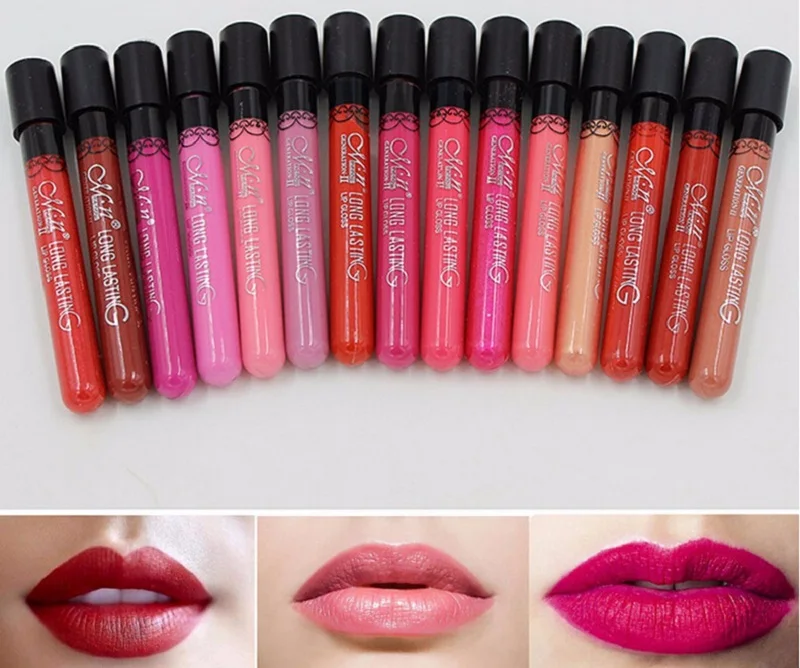 36PCS/LOT Sexy Red Vampire Lipstick Matte Waterproof Velvet Lipgloss