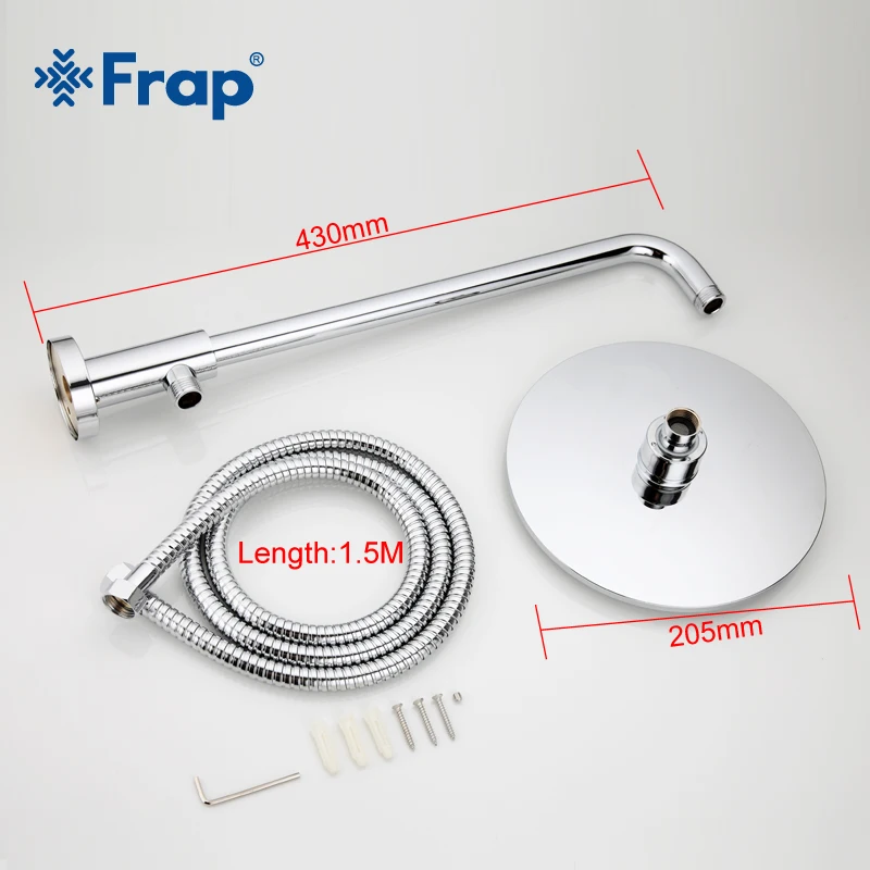 FRAP мм 205*205 ABS насадки для душа с нержавеющая сталь Arm Топ экономии воды верхний