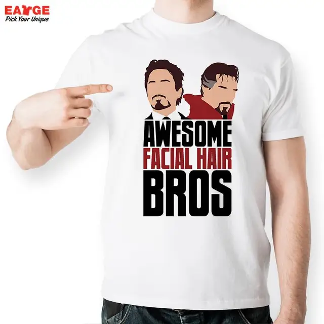 awesome facial hair brothers doctor strange t shirt design fashion creative t shirt design ideas