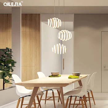 

1 or 3 heads lamp design Modern LED pendant lights for living Dining room kitchen suspension luminaire lamp de techo colgante