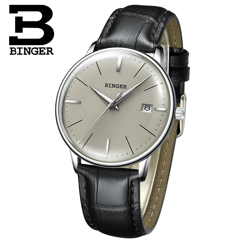 Новый Бингер механические часы Для мужчин люксовый бренд Мужские автоматические