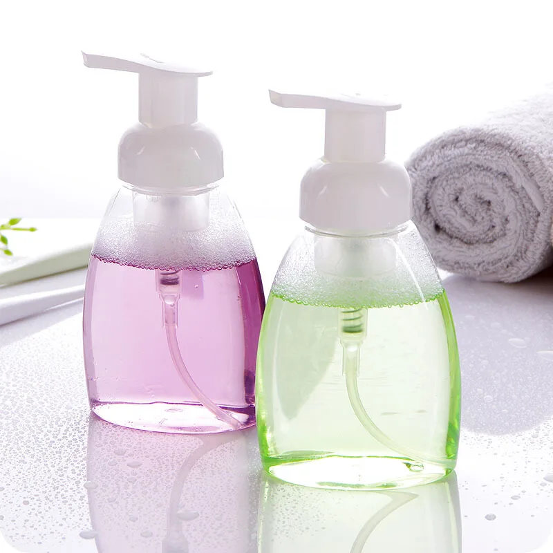 

Empty cosmetic containers Soap Foam Bottle Jar PET 300ml Travel Clear Squeezed Foaming Pump Makeup Face Lotion Liquid Container