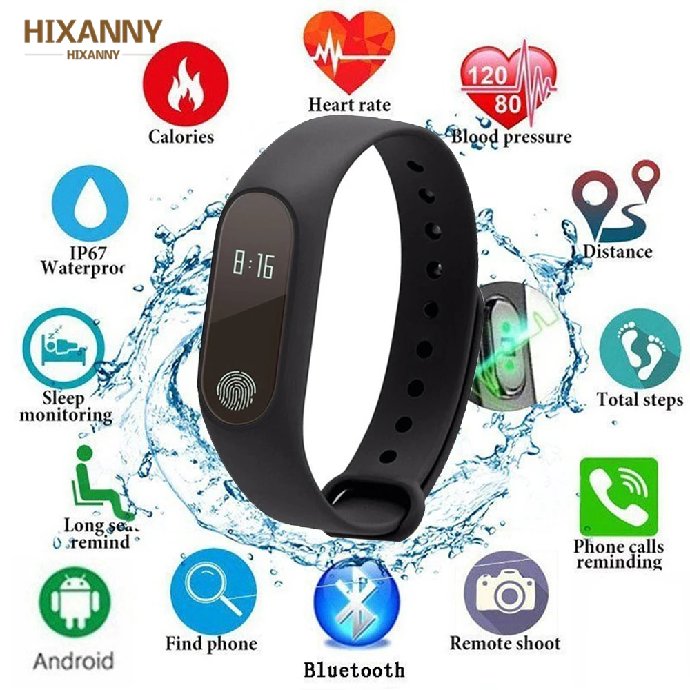 

HOT Smart Band Fitness Bracelet HR Heart Rate Monitor Activity Tracker Watch Band Fit For IOS Xiaomi Honor PK MiBand 3/Fit Bit 4