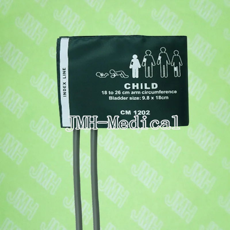 

Reusable Child dual tube Non-Invasive Blood NIBP cuff of nylon,suitable for 18-26cm arm cricumference.