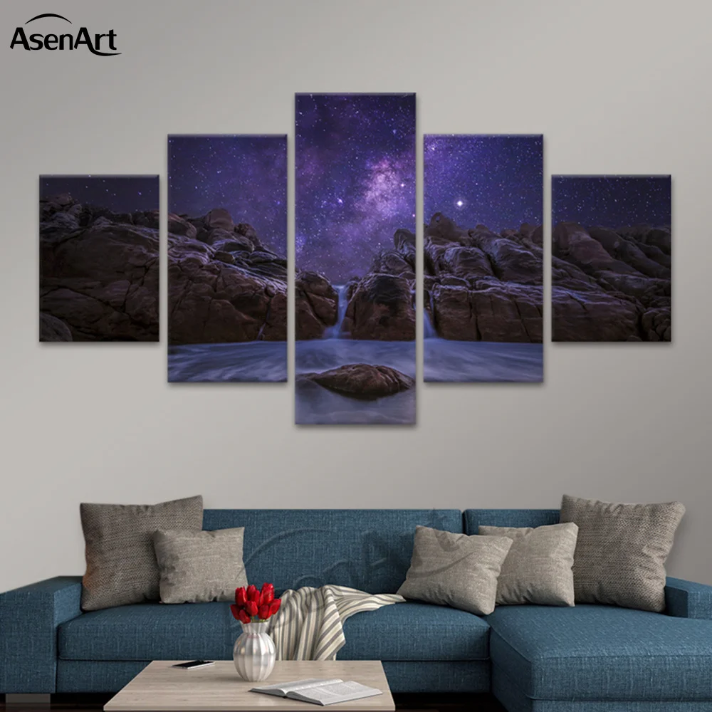 5 шт. декоративная картина на холсте камень и море|wall art|the paintingscanvas painting |