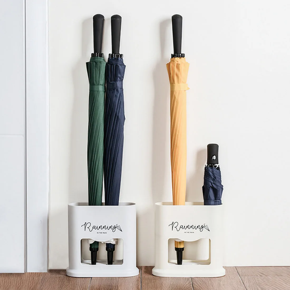 Wall Mounted Umbrella Stands Umbrella Drain Storage Rack Anti slip Umbrella Holder Rack for