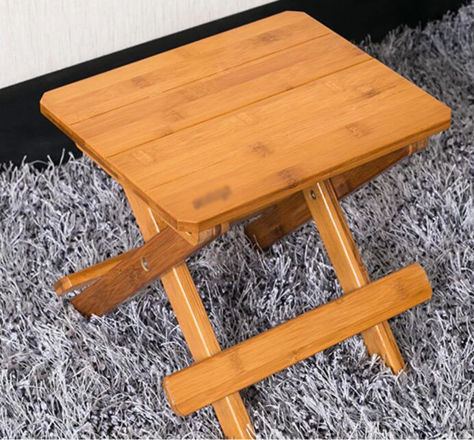 bamboo bamboo portable folding stool have small bench