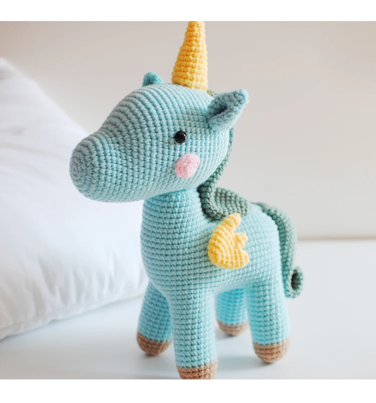 Bonito do Bebê Animais de Pelúcia Brinquedo de Malha Meninas Meninos Fotografia Prop Foto Crochê Tricô Brinquedo Bonito Pequeno Unicórnio Artesanal 7 Bonito do bebê meninas meninos fotografia prop
