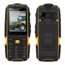 Suppu x6000 русский длительным временем ожидания двойной карты банка силы fm-радио противоударный ip67 100% реального водонепроницаемый прочный мобильный телефон p061