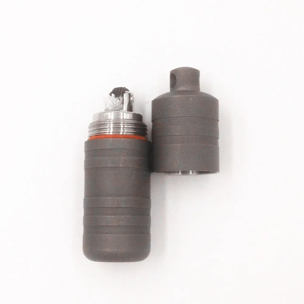 Jolmo Lander Titanium mini capsule lighter oil key chain