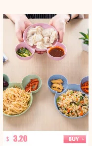 Nordic стиль карамельный цвет пластины детская круглая посуда паста салат пластины 4 цвета пшеничной соломы зеленый материал