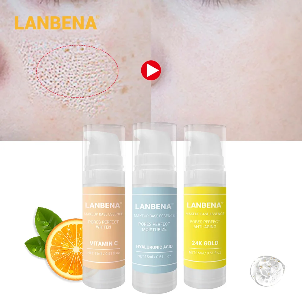 

LANBENA Makeup Base Serum Primer Makeup Face Essence Shrink Pores Moisturizing And Oil-Control Brighten Face Cosmetic Skin Care