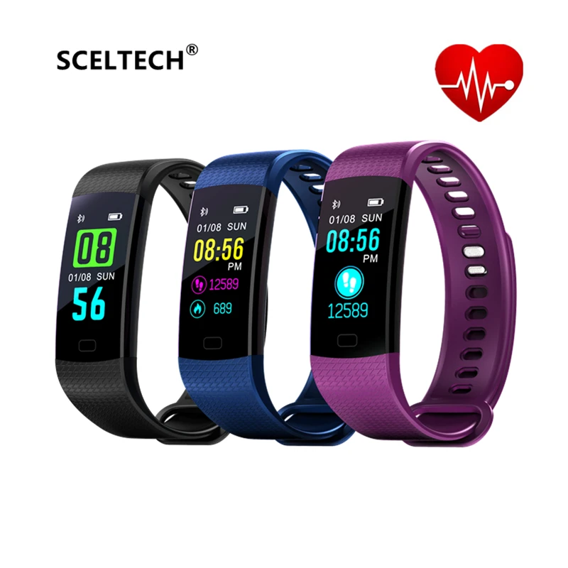 

SCELTECH Y5 Smart Band IP67 waterproof Heart Rate Fitness bracelet with Blood Pressure oxygen Monitor pedometer Activity Tracker