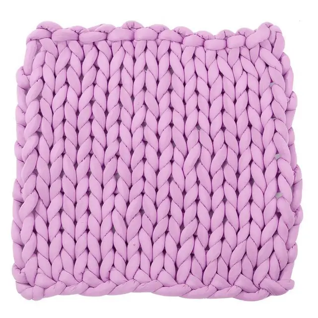Aliexpress.com : Buy Handmade Chunky Knitted Blanket Thick Line Giant