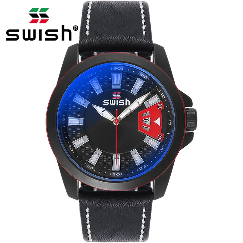 

SWISH Unique Watches Design Quartz Wristwatch for Men's Creative Casual Clock Hour Gift New Watches