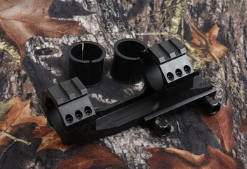 

1 inch 25.4mm - 1.25 inch 30mm rifle scope ring picatinny rail mount black Aluminum alloy cutting hunting shooting M2761