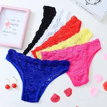New Arrive Women Sexy Panties Ladies Flower Lace Female Briefs Thongs G-string Lingerie Underwear Dropshipping*50