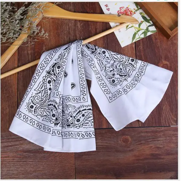 100% Cotton Fashion Bandana Multipurpose Paisley Printing Cowboy Bandanas Square Scarf Headbands Necktie for Men Women 55 x 55cm