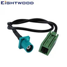 Eightwood Автомобильный gps антенный адаптер кабель Fakra Z Мужской прямой к GT5-1S зеленый женский косичка кабель RG174 30 см настраиваемый