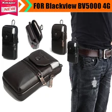 Genuine Leather Carry Belt Clip Pouch Waist Purse Case Cover for Blackview BV5000 4G Waterproof SmartPhone Free Drop Shipping