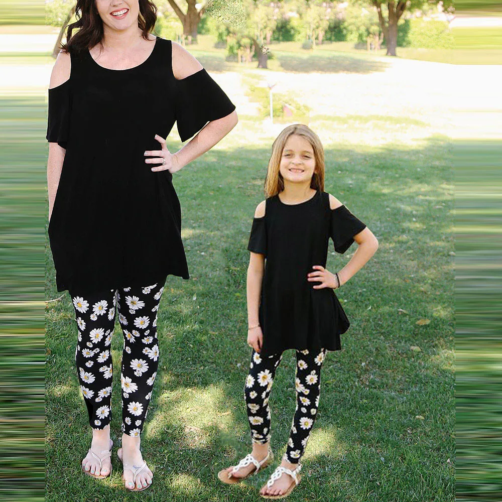 Buy Mommy Daughter family Clothes Set Toddler Baby