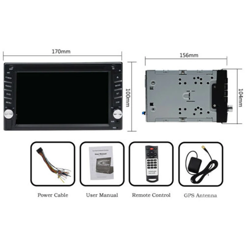 6," 2 Din автомагнитола стерео dvd-плеер CD Видео авто мультимедиа 2Din Bluetooth SD USB gps 45