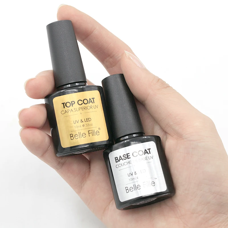 Online Belle FILLE Dasar dan Top Coat Gel Cat Kuku UV 10 Ml Transparan Rendam Off Primer Gel Polandia Gel Lacquer kuku Seni Manikur Harga Belle FILLE Dasar dan Top Coat Gel Cat Kuku UV 10 Ml Transparan Rendam Off Primer Gel Polandia Gel Lacquer kuku Seni Manikur