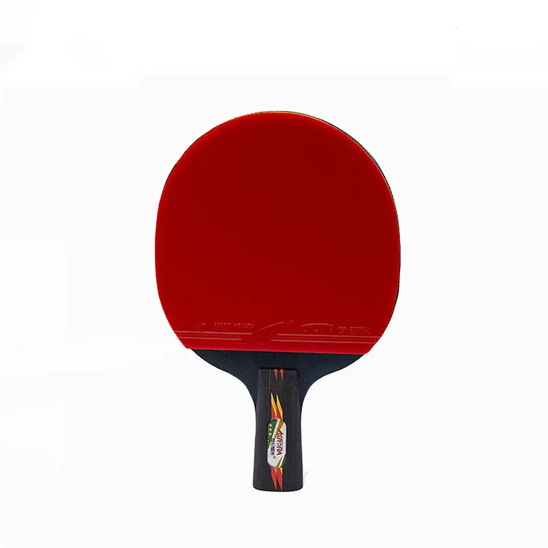 

Table Tennis Racket Pingpong Paddle 5-layer With 2-layer Carbon Fiber + Cloth Bag Long/Short Handle Outdoor Indoor Sports