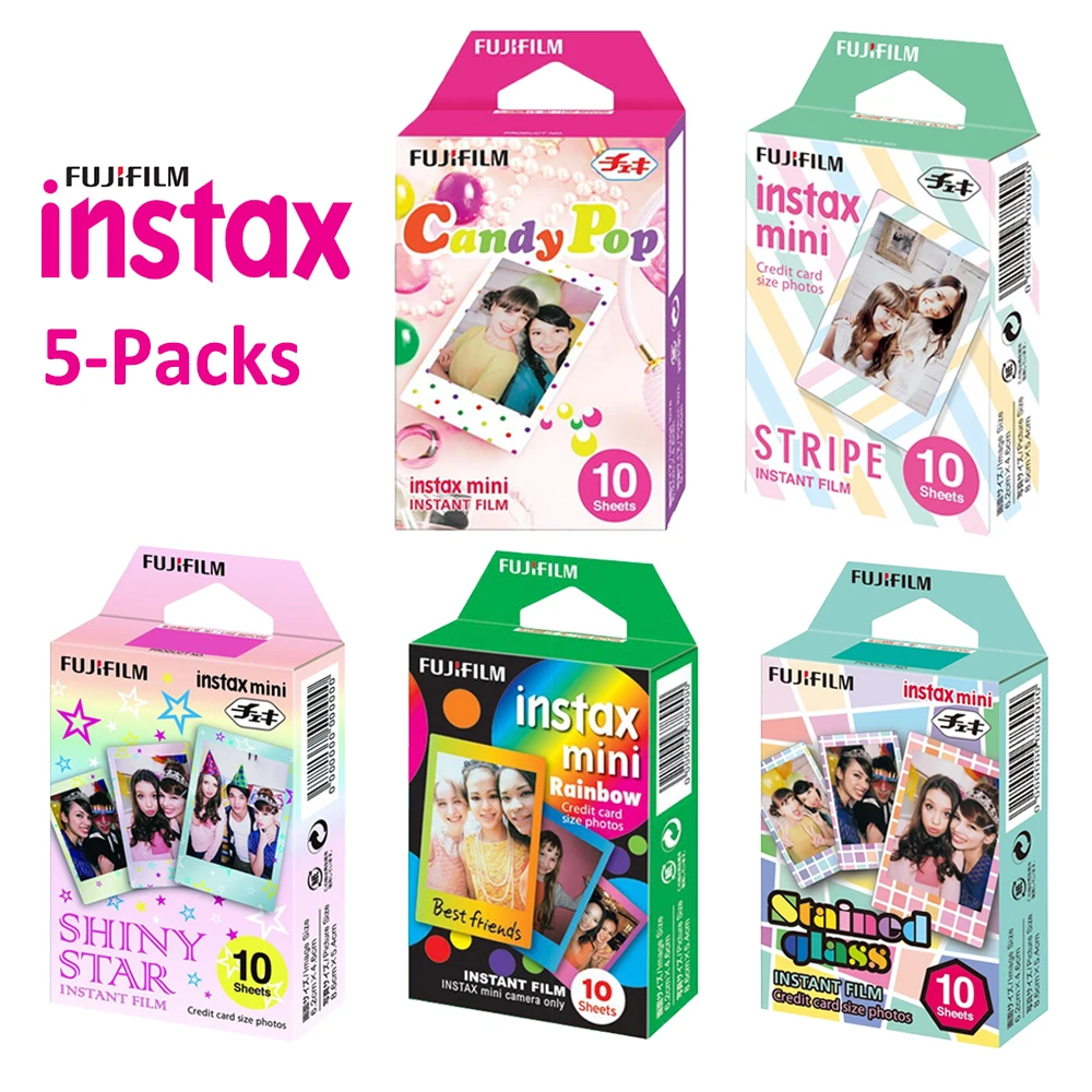 Для Fujifilm Instax Mini 11 8 9 25 90 пленочная камера 50 листов мгновенная фотография Радуга