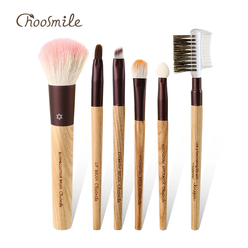 Choosmile Professional Makeup Brush Set Luxury Soft Natural Goat Synthetic Hair Brush 6pcs Portable Beauty Essential brushes Choosmile Professional Makeup Brush Set Luxury Soft Natural Goat Synthetic Hair Brush 6pcs Portable Beauty Essential brushes