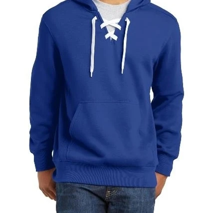 Sport-Tek ST271 Lace Up Pullover Hooded Sweatshirt True Royal Blue - 3XL (1)
