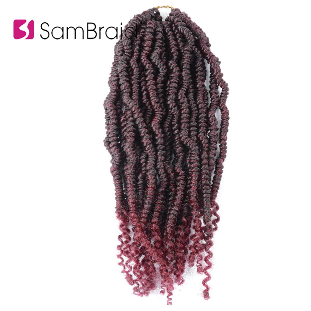 

Sambraid Handmade Braiding Hair Crochet Twists Braid Synthetic Hair Extensions For Black Women 12 Inch Spring Twists For Women