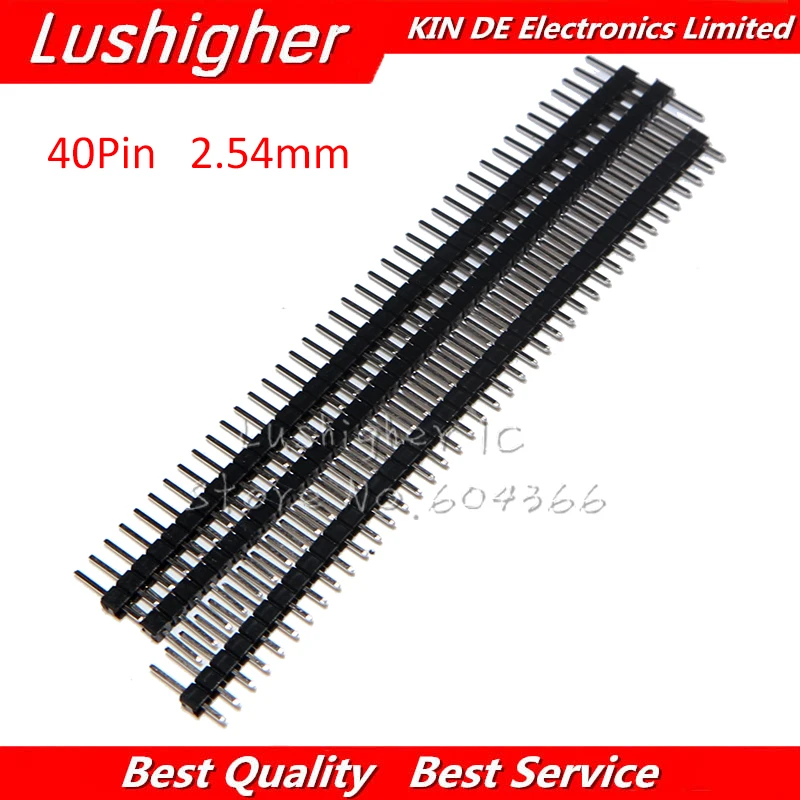 

5PC 2X40P pitch 2.54MM 2x40 2*40 Dual Row Male 80 Pin Header Connector