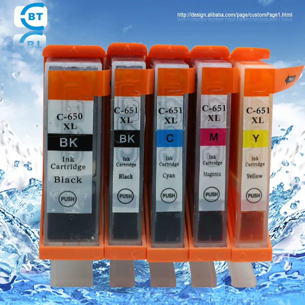 

20PCS compatible canon pgi-650 cli-651 PGI-650 PGBK forMG5460/MG5560/MG6360/MG6460/MG7160/PIXMA MX926 Ip7260 printer