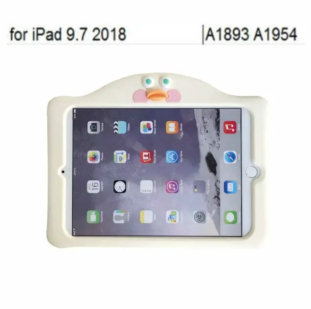 Силиконовый милый детский чехол-подставка для нового Ipad Pro 9,7 10,5 чехол для Apple Ipad 2 3 4 Air 1 2 Mini 1 2 3 4 чехол для планшета+ ручка - Цвет: For ipad 9.7 2018