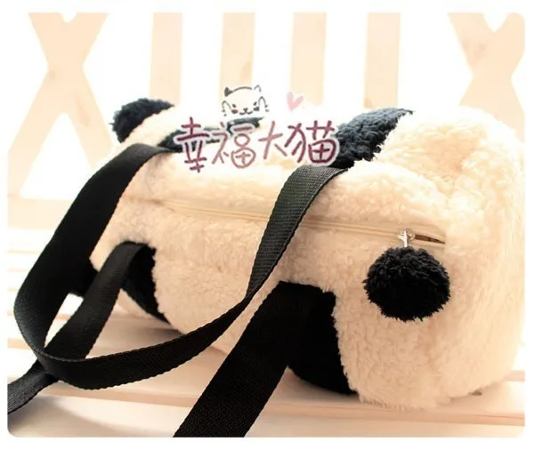 Супер милые панды мультфильма детские Плюшевые Сумка сумки цилиндра дети один сумка подарок на день рождения 1 шт