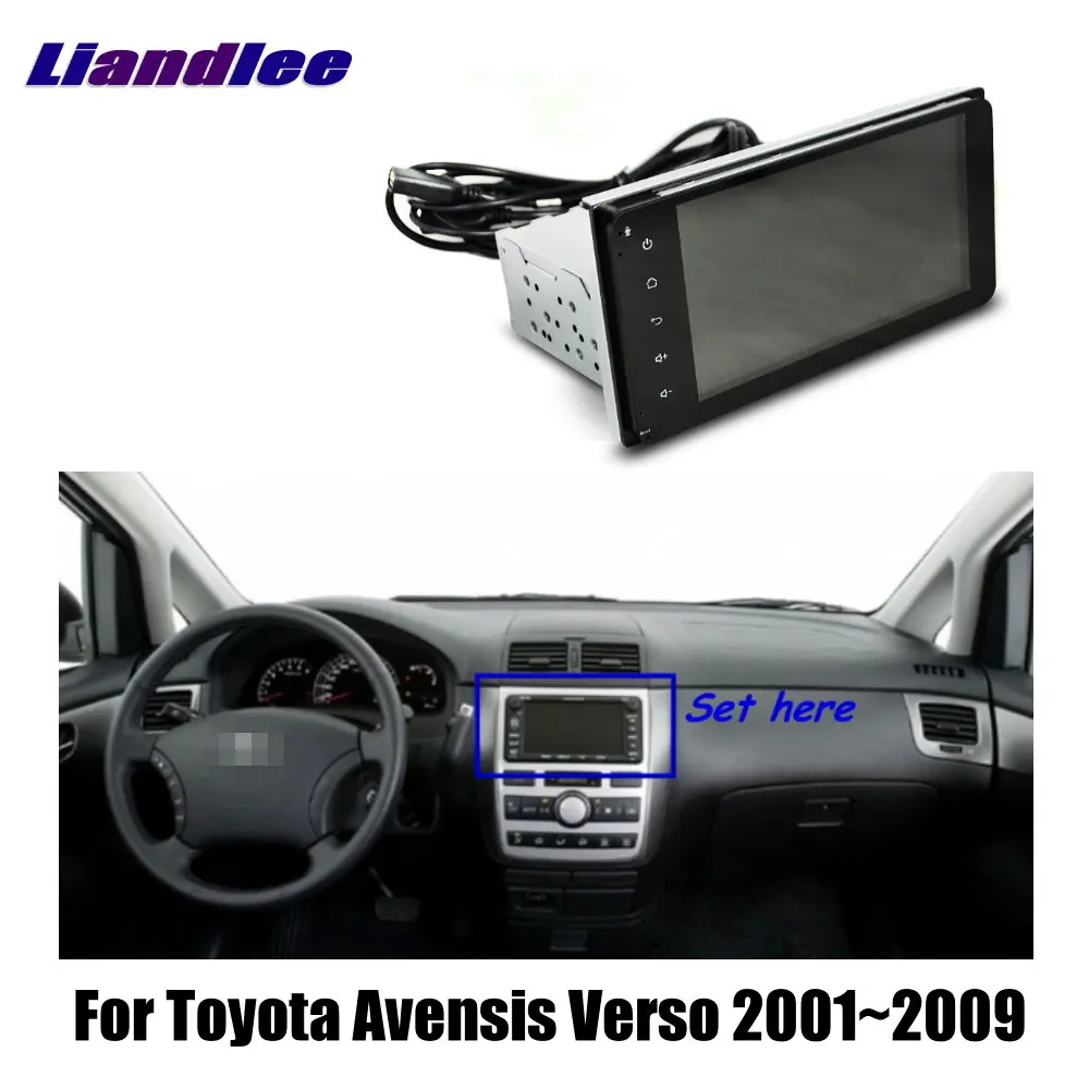 Liandlee для Toyota Avensis Verso 2001~ 2009 Автомобильный Android радио плеер gps NAVI карты HD сенсорный экран ТВ Мультимедиа без CD DVD