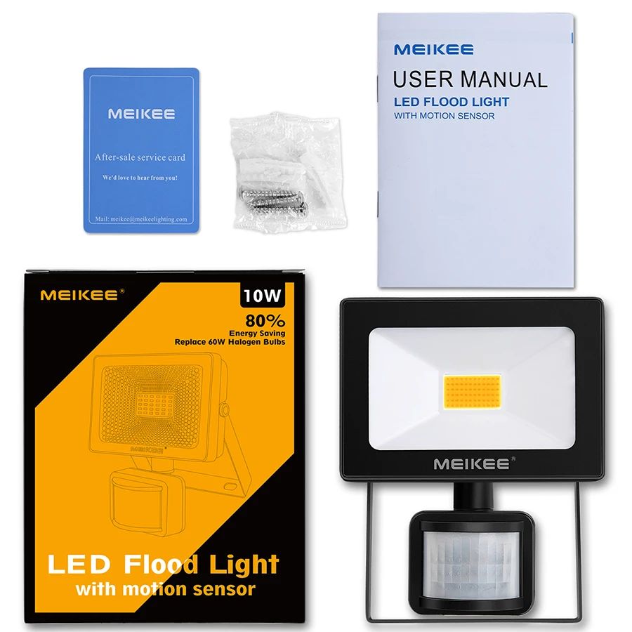 Sensor de Movimento Lâmpada ao ar Luz de Inundação Luz de Halogéneo Meikee Ac110v 10 w Levou à Prova d' Água 220 v Levou Holofote Projetor Refletor da Livre 25 de movimento à prova dwaterproof água ac110v
