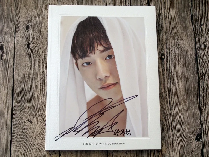 

Nam Joo Hyuk 2015 autographed signed with pen official photobook STAGE VOLUME ONE SUMMER new Korean 02.2016