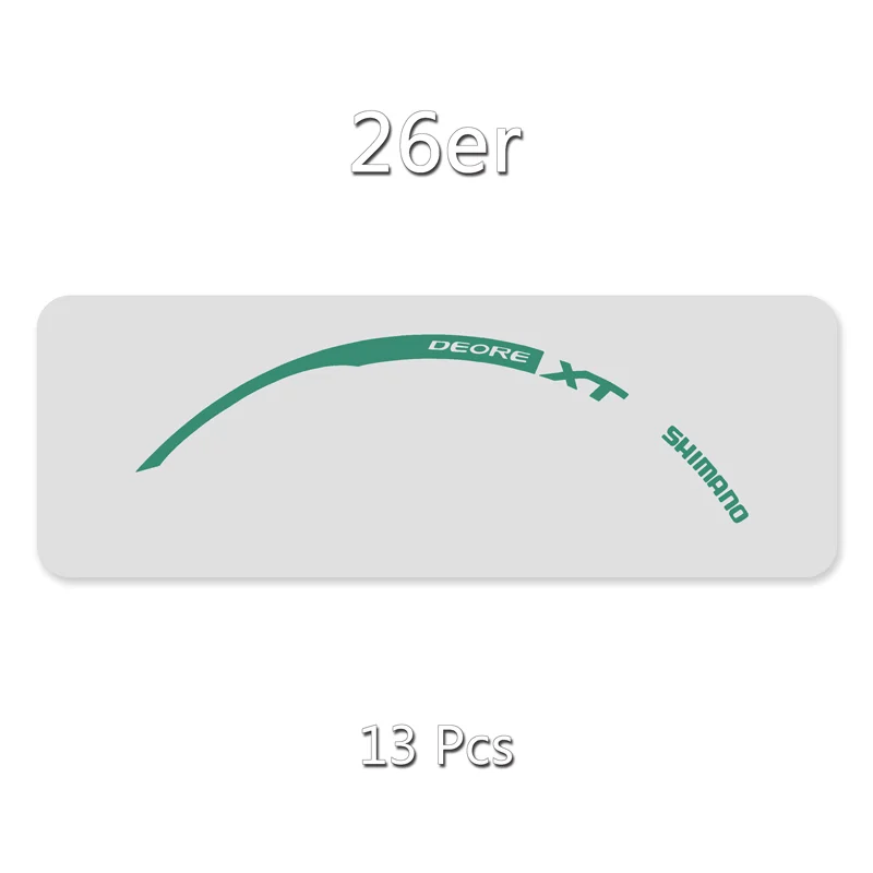 Наклейки/наклейки на горный велосипед/велосипед обод колеса в 26 дюймов Велоспорт для MTB SHIMANO XT M785 - Цвет: 26er Refle Green