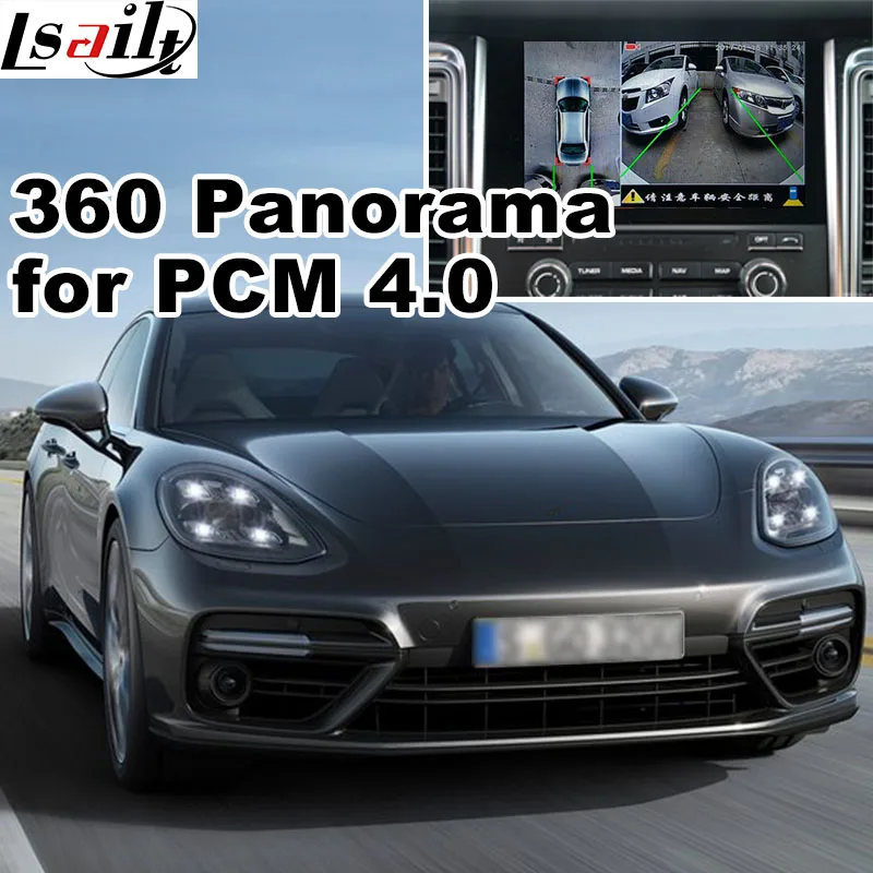 

360 panorama & rear view interface for Porsche Macan Panamera Cayenee with PCM 4.0 LVDS RGB signal input mirror link cast screen