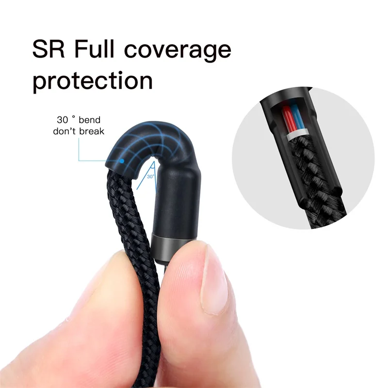 Кабель Baseus type USB C для samsung Galaxy S9 Plus Note 9 поддержка PD 60 Вт QC3.0 3A кабель быстрой зарядки