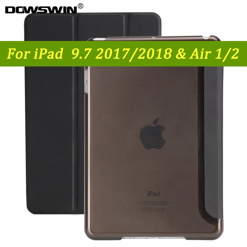 Чехол для iPad 9,7 Чехол для iPad Air 2 Smart Cover для iPad 6-го поколения чехол 9,7 дюймов Air 1 чехол - Цвет: Черный