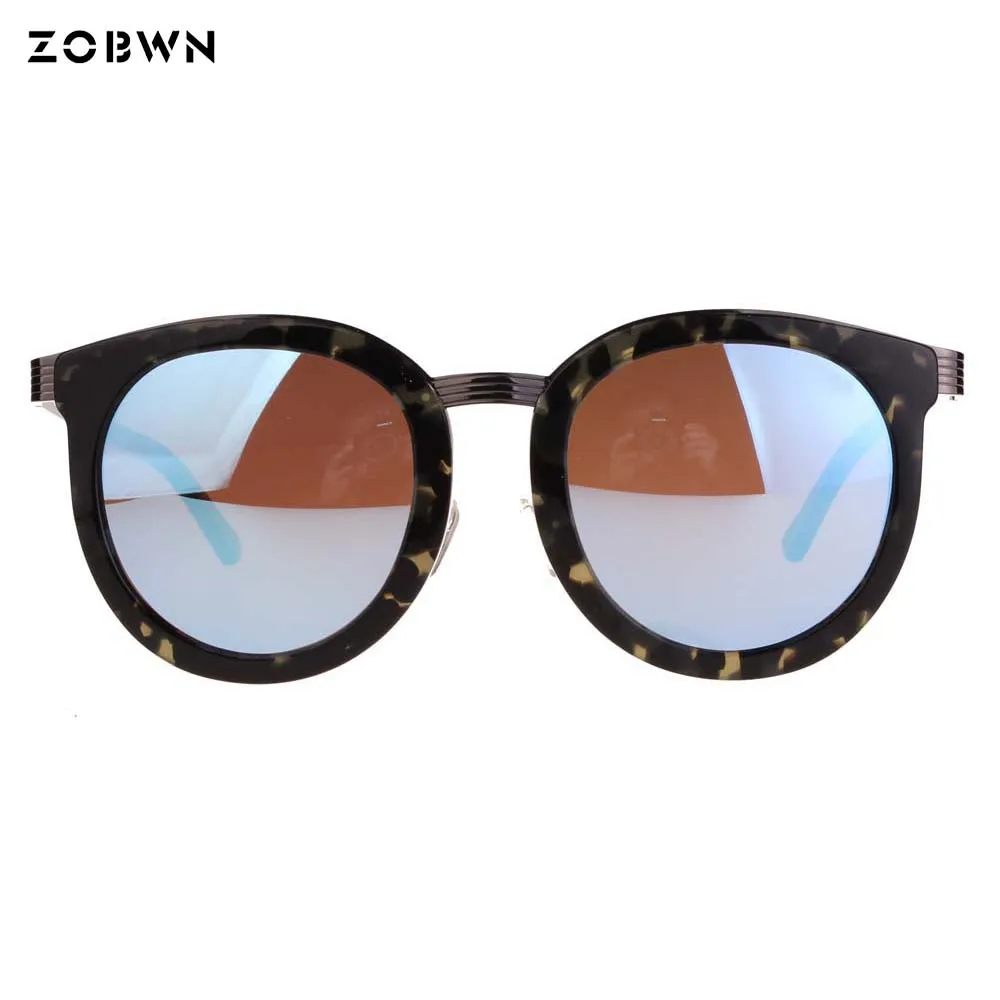 Frau Film Sonnenbrille Frauen Großhandel Weiblich Anti Uv400 Brillen Gold Runde Schutz Blau reflexion Mix Rahmen q0XaEq